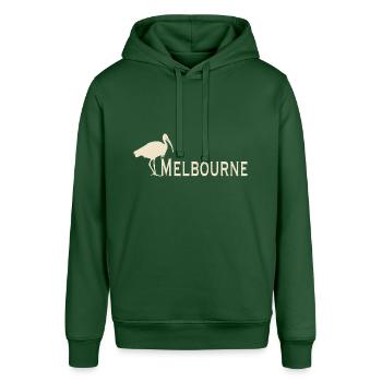 Bin Chicken Melbourne - Stanley/Stella Unisex Hoodie SOUNDER - Flaschengrün - Vorne - Alina (178cm) & Michal (187cm)