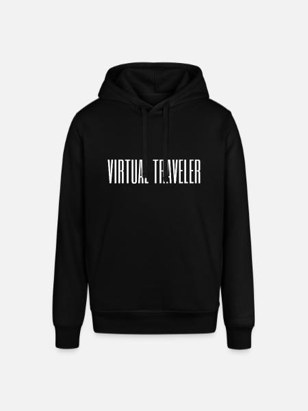 VIRTUAL TRAVELER / TECH GEEK / NERD - Stanley/Stella SOUNDER Unisex Hoodie - black