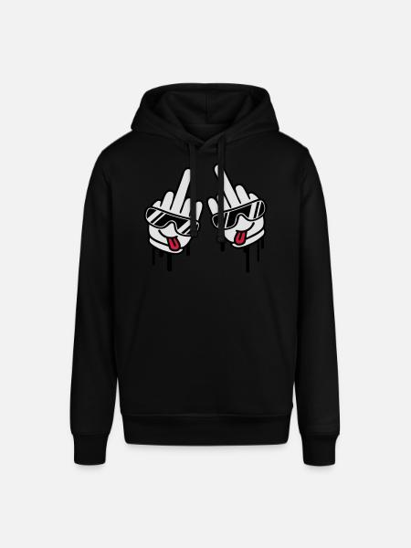 Cool Fuck Off Hands - Stanley/Stella SOUNDER Unisex Hoodie - black