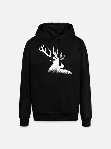 Cerf - Sweat à capuche SOUNDER Stanley/Stella Unisexe - noir