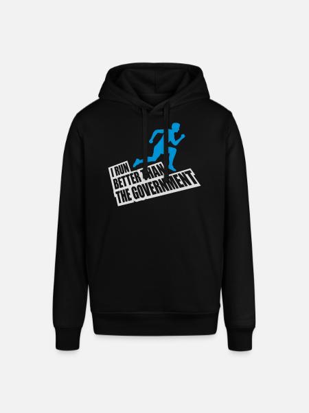 run better than government - Stanley/Stella SOUNDER Unisex Hoodie - black
