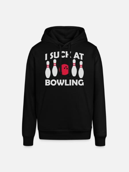 I suck at bowling - Stanley/Stella SOUNDER Unisex Hoodie - black