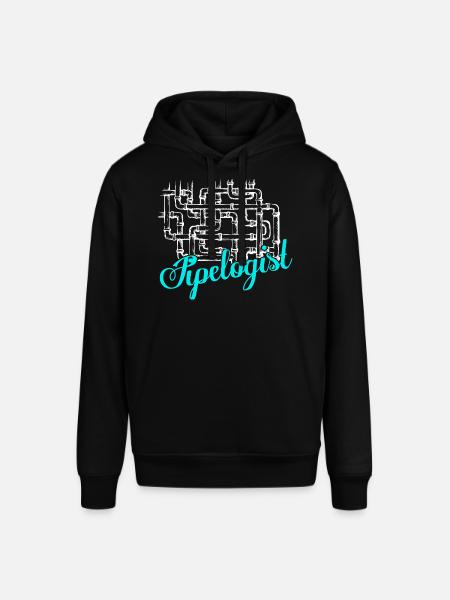Pipelogist Plumber Pipefitter Wrench - Stanley/Stella SOUNDER Unisex Hoodie - black