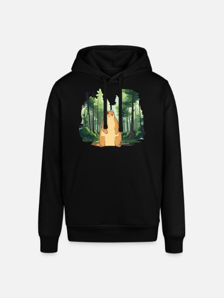 Strong groundhog nature landscape - Stanley/Stella SOUNDER Unisex Hoodie - black