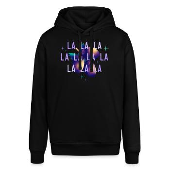 Drei Nüsse für Aschenbrödel - La la la la la la - Stanley/Stella Unisex Hoodie SOUNDER - Schwarz - Vorne - Alina (178cm) & Michal (187cm)