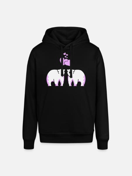 Eisbären verliebt - Stanley/Stella Unisex Hoodie SOUNDER - Schwarz