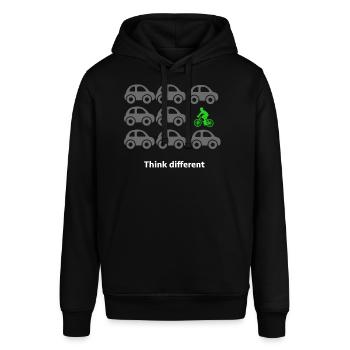 Fahrradfahren - Stanley/Stella Unisex Hoodie SOUNDER - Schwarz - Vorne - Alina (178cm) & Michal (187cm)