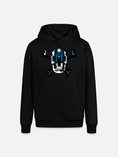skull motorcycle skull skull - Stanley/Stella SOUNDER Unisex Hoodie - black