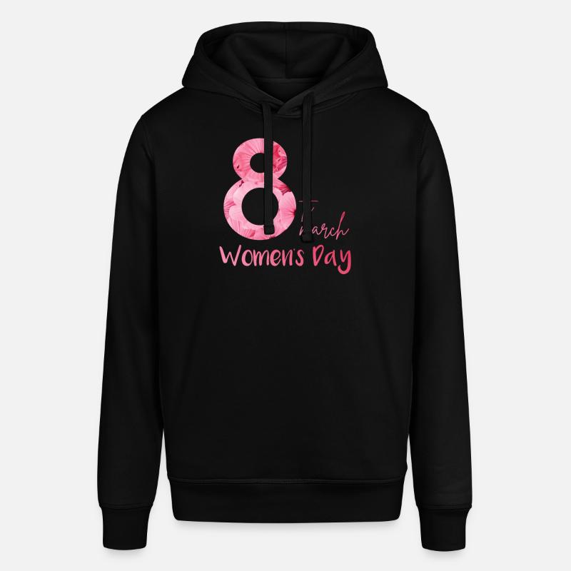 00039 8M fleurs - Sweat à capuche SOUNDER Stanley/Stella Unisexe - noir