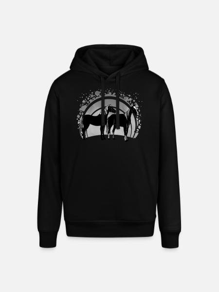 Pferde - Stanley/Stella Unisex Hoodie SOUNDER - Schwarz