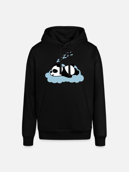 Sleepy panda - Stanley/Stella SOUNDER Unisex Hoodie - black