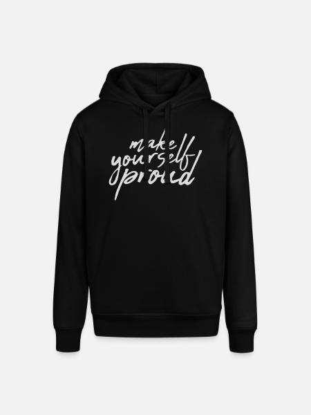 make yourself proud quote - Stanley/Stella SOUNDER Unisex Hoodie - black