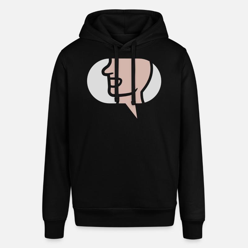 Chat Simple Symbole Bulle - Sweat à capuche SOUNDER Stanley/Stella Unisexe - noir
