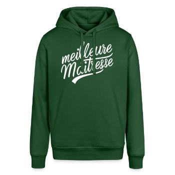Meilleure maitresse - Sweat à capuche SOUNDER Stanley/Stella Unisexe - vert bouteille - Devant - Alina (178cm) & Michal (187cm)