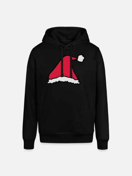 Santa Hat - Stanley/Stella SOUNDER Unisex Hoodie - black