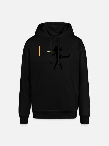 Katze Kittycat dartet - Stanley/Stella Unisex Hoodie SOUNDER - Schwarz