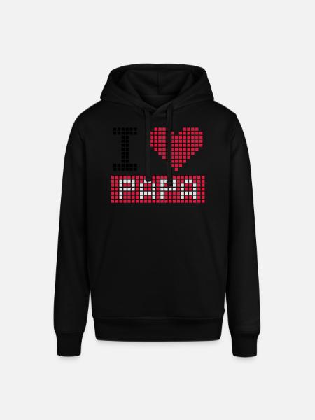i love papa - Stanley/Stella Unisex Hoodie SOUNDER - Schwarz