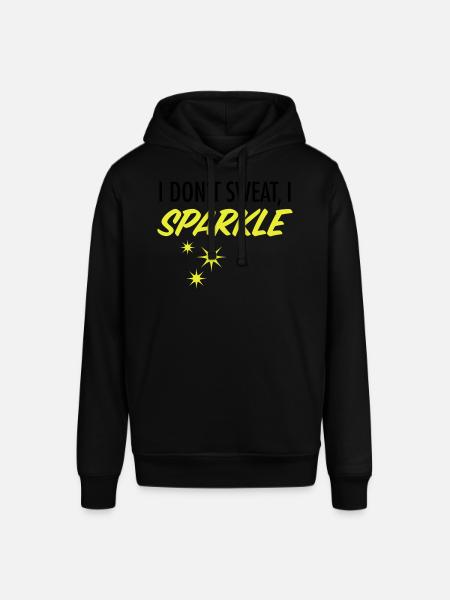 I Don´t Sweat, I Sparkle - Stanley/Stella SOUNDER Unisex Hoodie - black