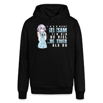 Anime - Kreativer als du - Stanley/Stella Unisex Hoodie SOUNDER - Schwarz - Vorne - Alina (178cm) & Michal (187cm)