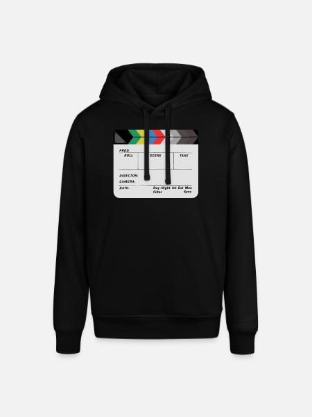 Clapperboard design blank - Stanley/Stella SOUNDER Unisex Hoodie - black