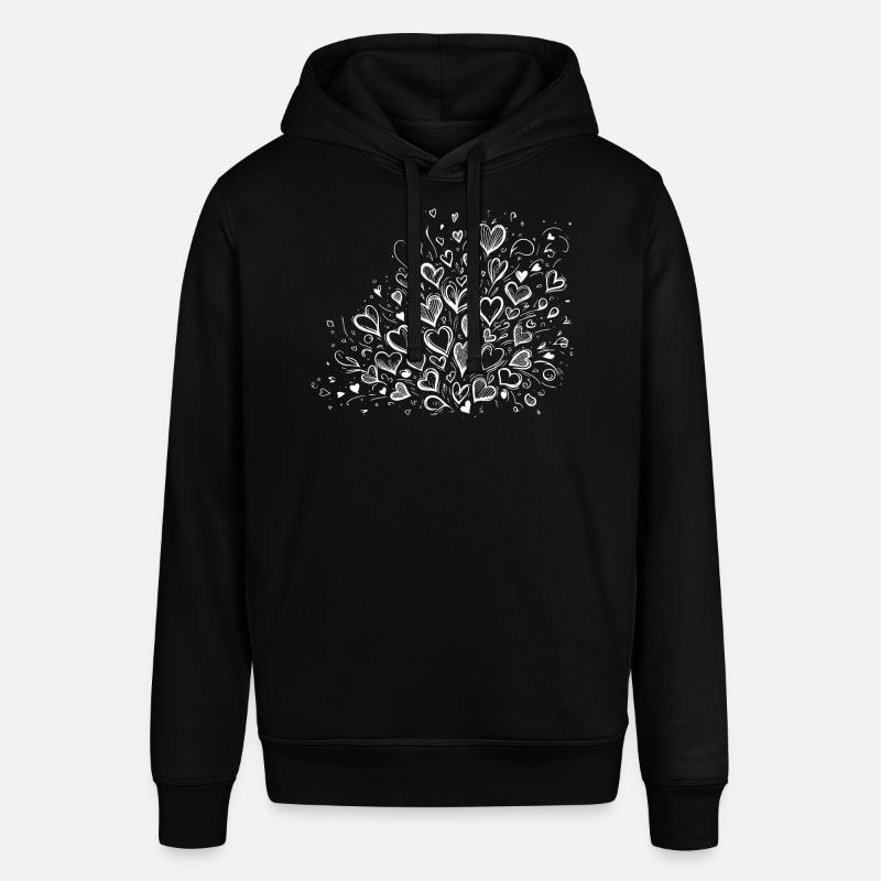 Bouquet d’idole de cœur - Sweat à capuche SOUNDER Stanley/Stella Unisexe - noir
