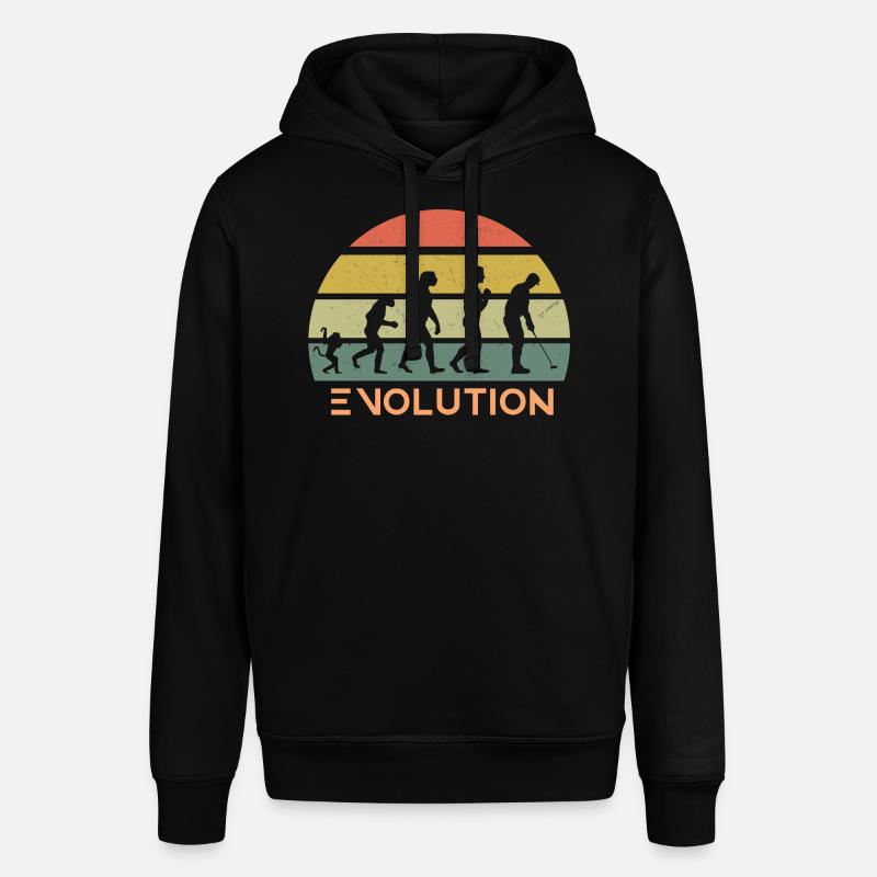 Retro Golf Evolution - Stanley/Stella Unisex Hoodie SOUNDER - Schwarz