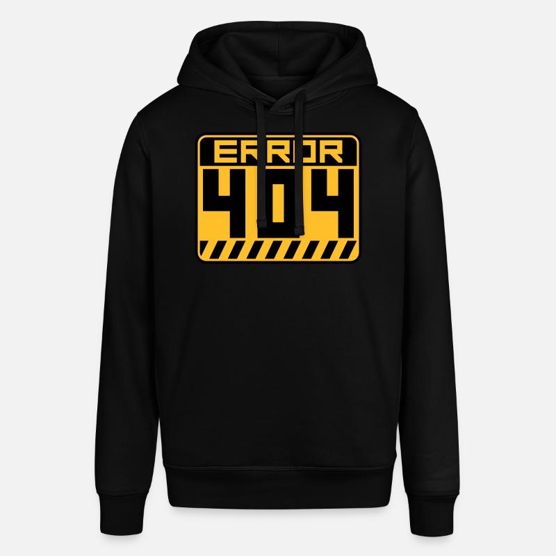 Error 404 Schild Warnung - Stanley/Stella Unisex Hoodie SOUNDER - Schwarz