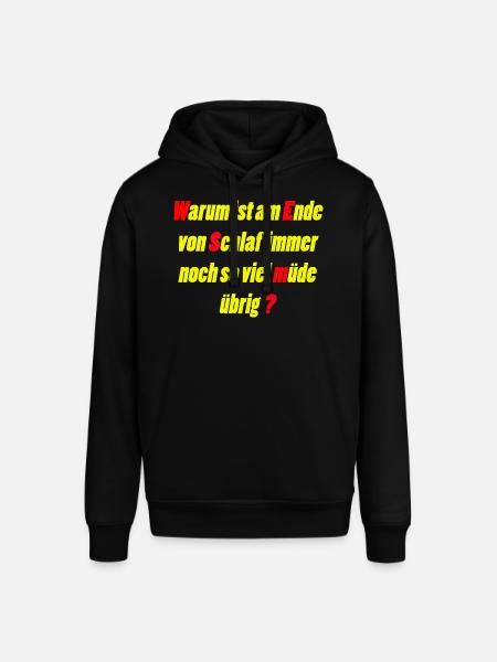 Müde - Stanley/Stella Unisex Hoodie SOUNDER - Schwarz