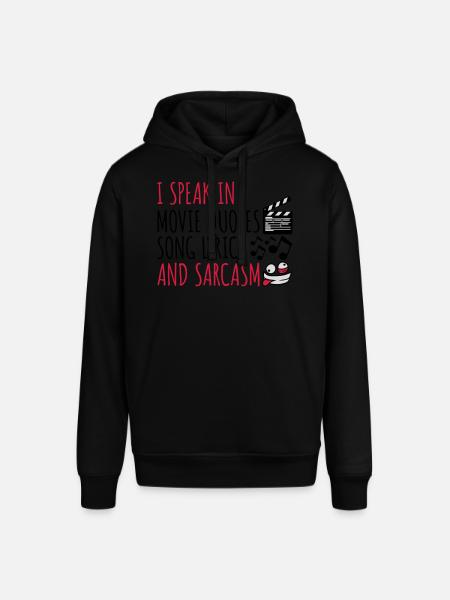 speak lyrics and sarcasm - Stanley/Stella SOUNDER Unisex Hoodie - black