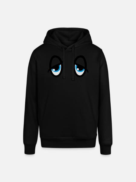 Augen comic müde - Stanley/Stella Unisex Hoodie SOUNDER - Schwarz
