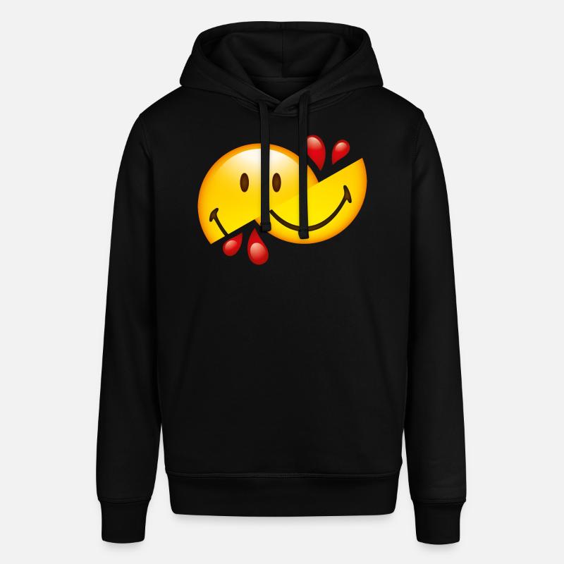 Smiley Glossy Cut in Half - Sweat à capuche SOUNDER Stanley/Stella Unisexe - noir