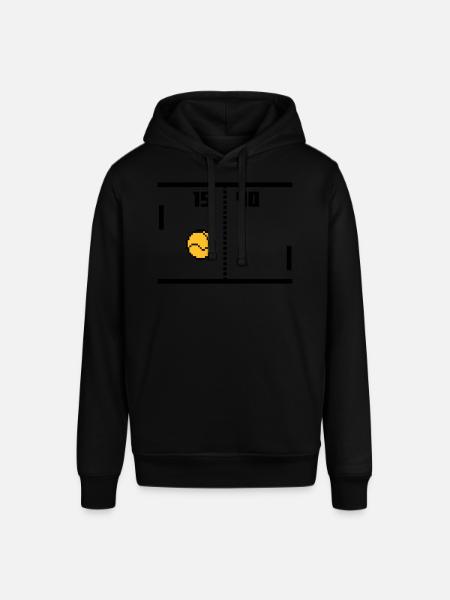Retro Tennis - Stanley/Stella SOUNDER Unisex Hoodie - black