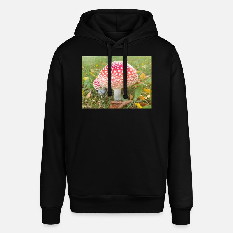 fly agaric also toadstool - Stanley/Stella SOUNDER Unisex Hoodie - black
