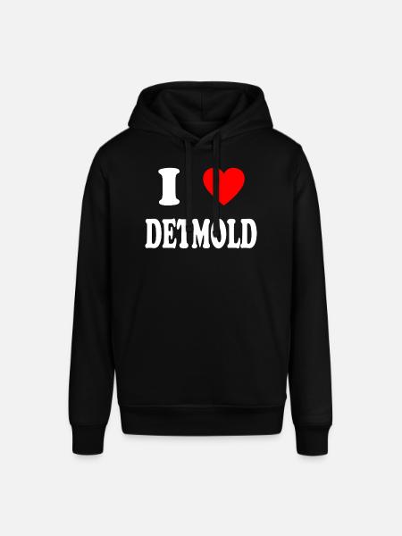 I love Detmold - Stanley/Stella Unisex Hoodie SOUNDER - Schwarz