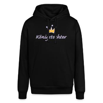 Prinzessin-Königstochter - Stanley/Stella Unisex Hoodie SOUNDER - Schwarz - Vorne - Alina (178cm) & Michal (187cm)