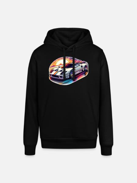 Oldtimer Sonnenuntergang - Stanley/Stella Unisex Hoodie SOUNDER - Schwarz