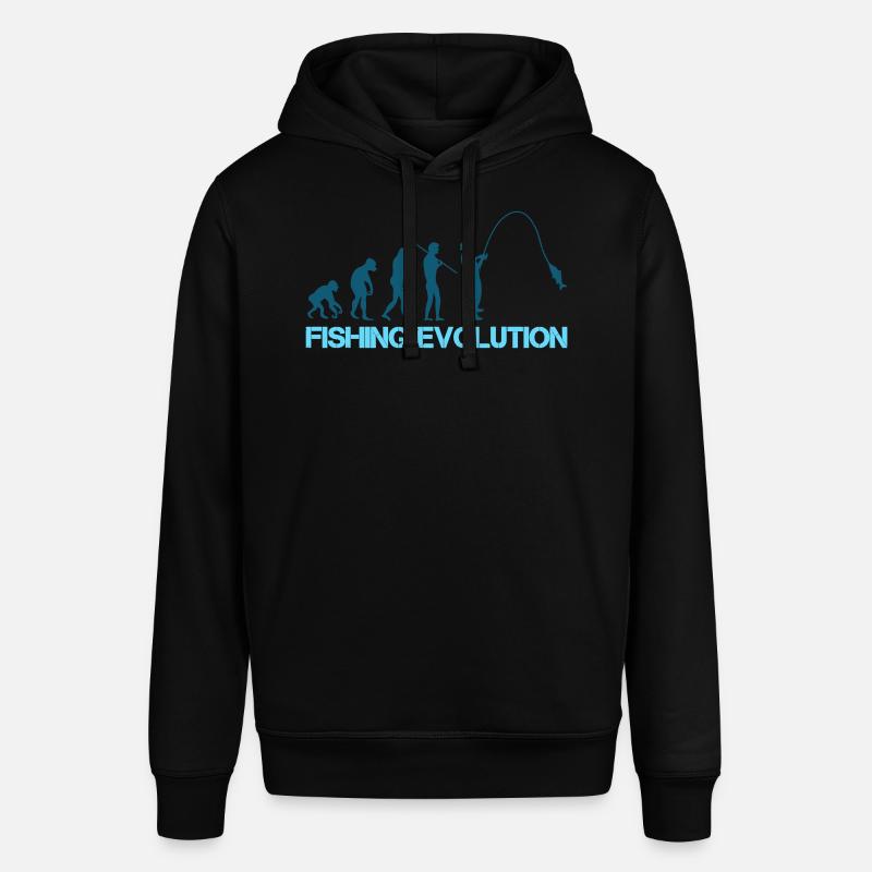 Évolution de la pêche - Sweat à capuche SOUNDER Stanley/Stella Unisexe - noir