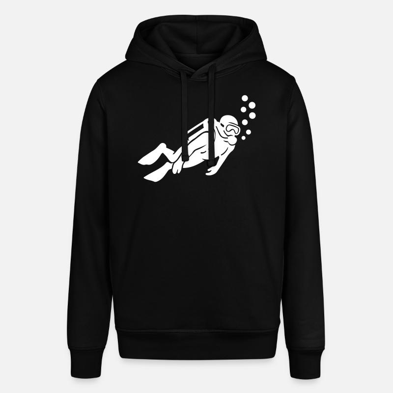 Silhouette de plongeur Plongée - Sweat à capuche SOUNDER Stanley/Stella Unisexe - noir