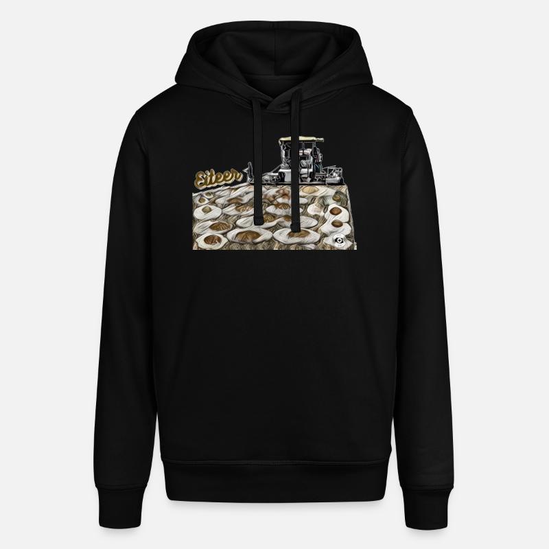 Eiteer vs Eiter - eine Straßenbaumaschine. - Stanley/Stella Unisex Hoodie SOUNDER - Schwarz