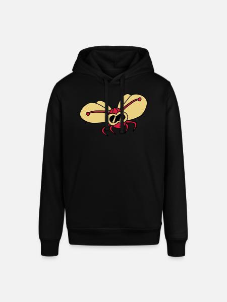 butterfly_pilot_3c - Stanley/Stella SOUNDER Unisex Hoodie - black