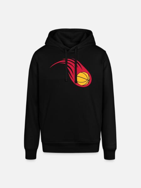 basketball fireball - Stanley/Stella SOUNDER Unisex Hoodie - black