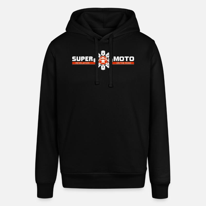 SUPER MOTO Monkey Circle rouge - Sweat à capuche SOUNDER Stanley/Stella Unisexe - noir