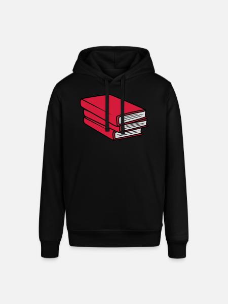 3 Books Stack Design - Stanley/Stella SOUNDER Unisex Hoodie - black