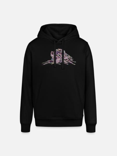 Hyäne Abstract - Stanley/Stella Unisex Hoodie SOUNDER - Schwarz