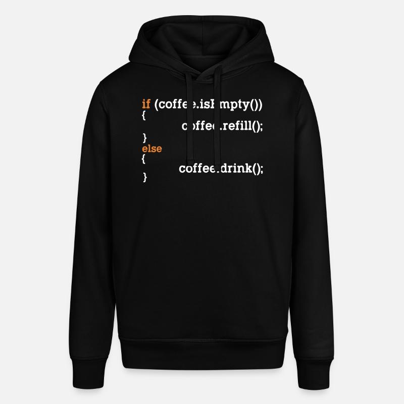 Lustiges Programmierer-Kaffee-Geschenk für Programmierer - Stanley/Stella Unisex Hoodie SOUNDER - Schwarz