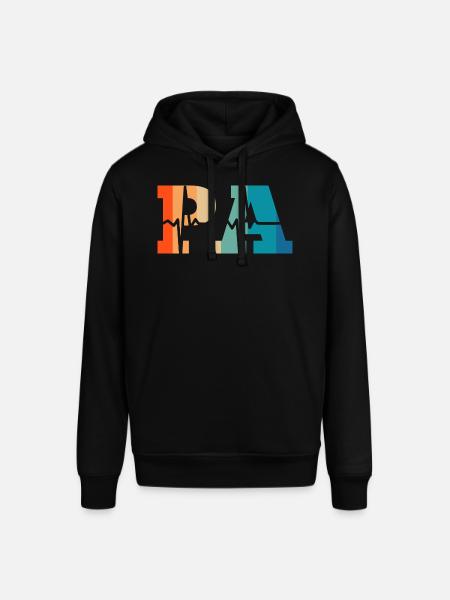 Heartbeat retro physician assistant - Stanley/Stella SOUNDER Unisex Hoodie - black