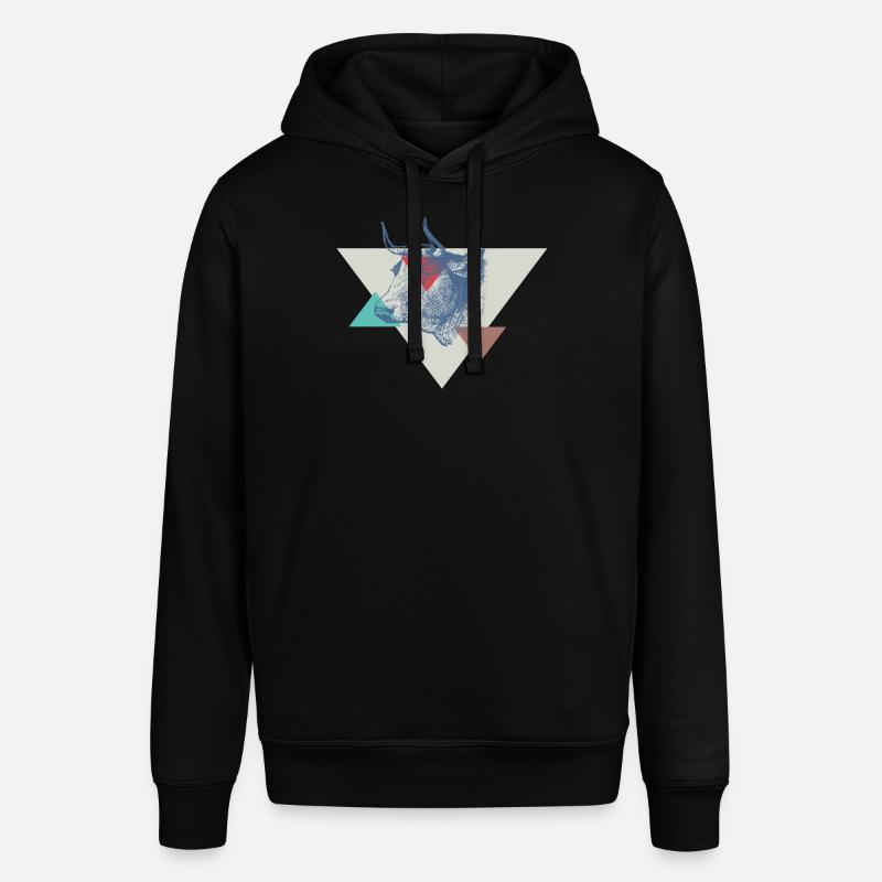 Conception de triangle de vache - Sweat à capuche SOUNDER Stanley/Stella Unisexe - noir