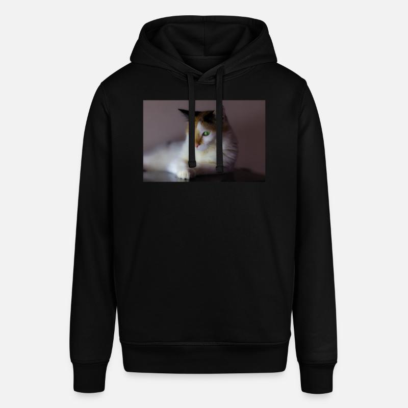 le chat au doux regard - Sweat à capuche SOUNDER Stanley/Stella Unisexe - noir
