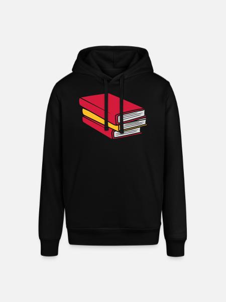 Design stacked books comic - Stanley/Stella SOUNDER Unisex Hoodie - black