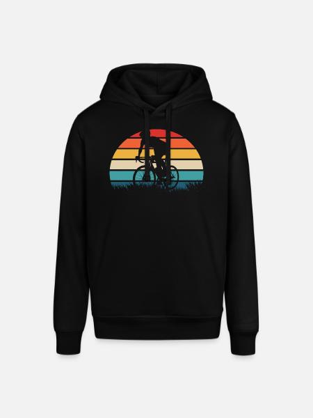 Bicycle Gift Retro - Stanley/Stella SOUNDER Unisex Hoodie - black